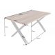 Mese dining - Masa design industrial Mammut X 160cm, salcam