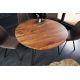 Mese dining - Masa rotunda design industrial vintage Scorpion 120cm, salcam natur