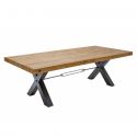 Masa design industrial Thor 240cm Pin maro vintage