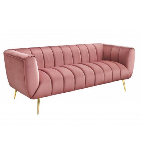 Canapele - Canapea 3 locuri design elegant Noblesse, roz