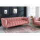 Canapele - Canapea 3 locuri design elegant Noblesse, roz