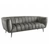 Canapea 3 locuri design elegant Noblesse, gri