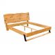 Paturi - Pat din lemn design industrial vintage Amazonas 180x200cm