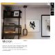 Pendule, Lustre suspendate - Pendul LED design modern Micron negru/auriu