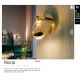 Aplice, corpuri de iluminat pentru pereti - Aplica de perete design modern ROCIO, aurie