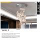 Candelabre, Lustre - Lustra LED dimabila design exclusivist Ø50cm Velos II crom