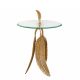 Masute Living - Masuta auxiliara design unicat Faether 65cm gold