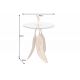 Masute Living - Masuta auxiliara design unicat Faether 65cm gold