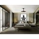 Lustre cu ventilator - Lustra LED cu Ventilator si telecomanda, lame retractabile Vento negru/bronz