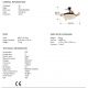 Lustre cu ventilator - Lustra LED cu Ventilator si telecomanda, lame retractabile Vento negru/bronz