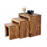 Set de 3 masute Madeira Sheesham