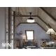 Lustre cu ventilator - Lustra LED cu Ventilator si telecomanda, lame retractabile Mini Vento negru/bronz