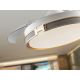 Lustre cu ventilator - Lustra LED cu Ventilator si telecomanda, lame retractabile HERON alb/auriu