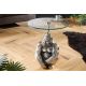 Masute Living - Masuta auxiliara design unicat Kong 45cm, argintiu