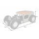 Masute Living - Masuta design unicat cu suport pentru sticle de vin Hot Rod 165cm