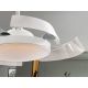 Lustre cu ventilator - Lustra LED cu Ventilator si telecomanda, lame retractabile Enzo alb