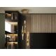 Pendule, Lustre suspendate - Lustra LED suspendata design modern Twist auriu