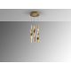 Pendule, Lustre suspendate - Lustra LED suspendata design modern Twist auriu