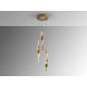 Pendule, Lustre suspendate - Lustra LED suspendata design modern Twist auriu