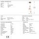 Pendule, Lustre suspendate - Lustra LED suspendata design modern Twist auriu