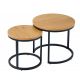 Set de 2 masute design industrial Elegance
