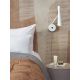 Aplice, corpuri de iluminat pentru pereti - Aplica de perete design modern Bordeaux alba