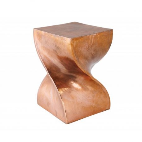 Masute Living - Masuta design unicat Twist 45cm, cupru