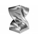 Taburete Twist argintiu