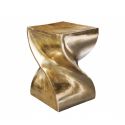 Masuta design unicat Twist 45cm, auriu