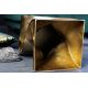Masute Living - Masuta design unicat Twist 45cm, auriu
