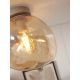 Plafoniere - Plafoniera moderna design decorativ Helsinki boulder amber