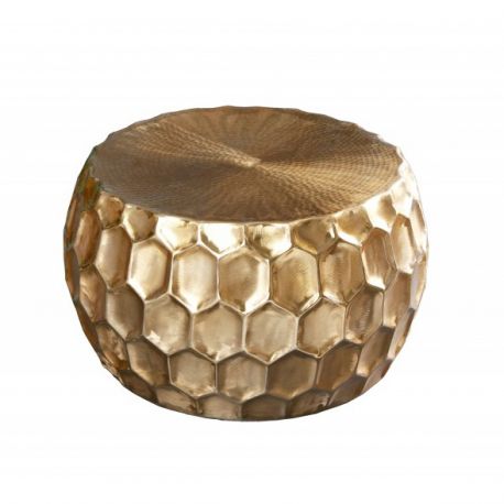 Masute Living - Masuta auxiliara design unicat Organic Orient 70cm, auriu