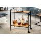 Masute Living - Gheridon, Masuta cu roti design industrial Slim Line 60cm