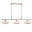Lustra suspendata design modern Sapporo 3 alb/sand