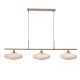 Lustra suspendata design modern Sapporo 3 alb/sand