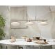 Pendule, Lustre suspendate - Lustra suspendata design modern Sapporo 3 alb/sand