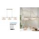 Pendule, Lustre suspendate - Lustra suspendata design modern Sapporo 3 alb/sand