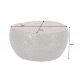 Masute Living - Masuta decorativa Stone Mosaic 72cm, cupru