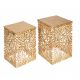 Masute Living - Set de 2 masute laterale Leaf auriu