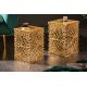 Masute Living - Set de 2 masute laterale Leaf auriu