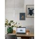 Pendule, Lustre suspendate - Pendul metal design modern Bordeaux alb