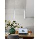 Pendule, Lustre suspendate - Pendul metal design modern Bordeaux alb