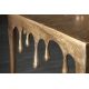 Masute Living - Masuta deosebita design picatura Liquid Line S 45cm, auriu
