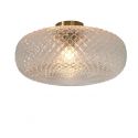 Plafoniera moderna design decorativ Venice auriu/transparent