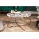 Masute Living - Masuta de cafea Noble 62cm agat albastru/ auriu