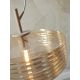 Pendule, Lustre suspendate - Lustra/Pendul design decorativ Verona ribbed, amber