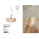 Pendule, Lustre suspendate - Lustra/Pendul design decorativ Verona ribbed, amber