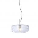 Lustra/Pendul design decorativ Verona ribbed, clear