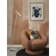 Lampadare - Lampadar/Lampa de podea design minimalist Bordeaux gri