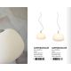 Pendule, Lustre suspendate - Pendul design decorativ Sapporo S white/sand